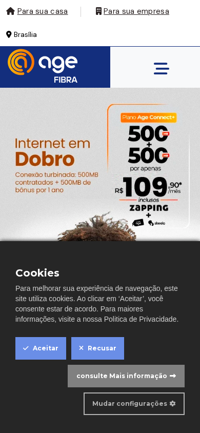Screenshot of agefibra.com.br