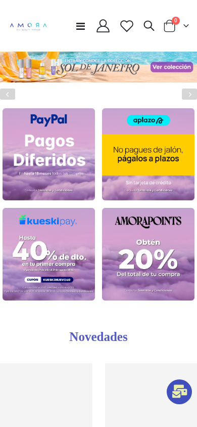 Screenshot of amoramarket.com.mx
