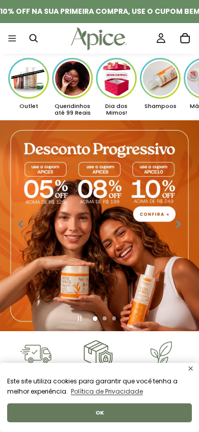 Screenshot of apicecosmeticos.com.br