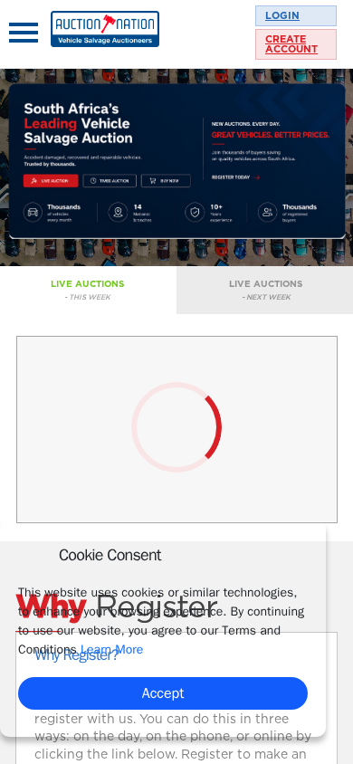 Screenshot of auctionnation.co.za