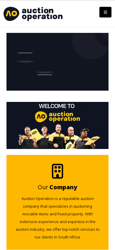 Screenshot of auctionoperation.co.za