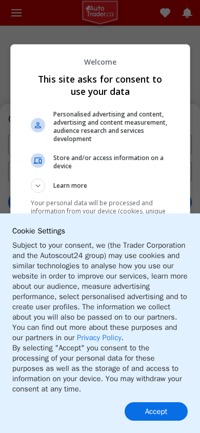 Screenshot of autotrader.ca