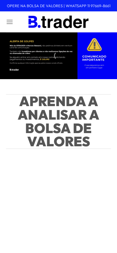 Screenshot of btrader.com.br