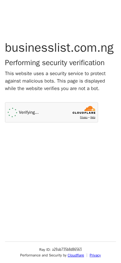 Screenshot of businesslist.com.ng