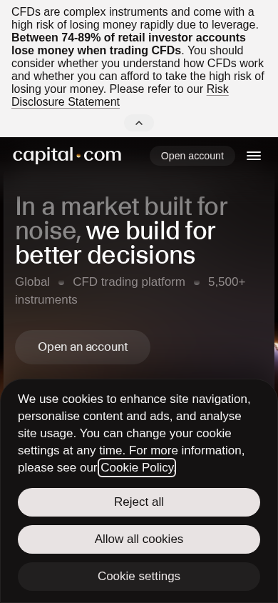 Screenshot of capital.com