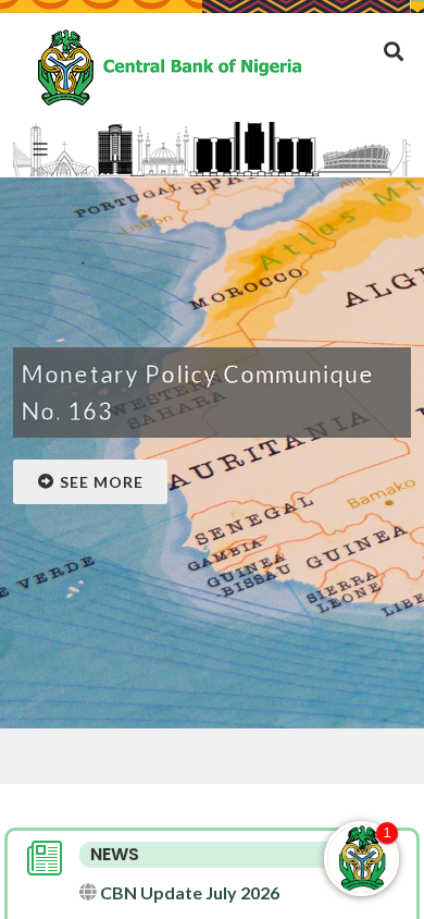 Screenshot of cbn.gov.ng
