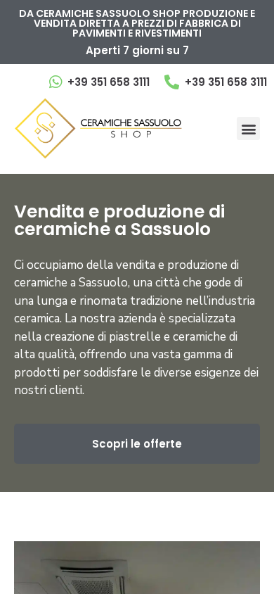 Screenshot of ceramichesassuoloshop.it