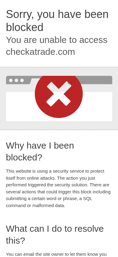 Screenshot of checkatrade.com