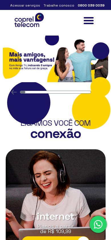 Screenshot of copreltelecom.com.br