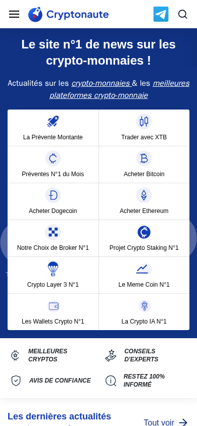Screenshot of cryptonaute.fr