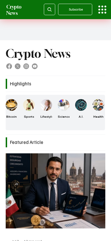 Screenshot of cryptonews.mx