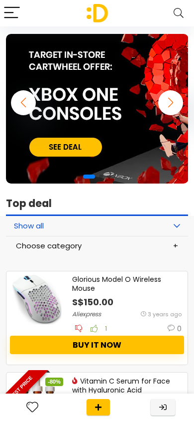 Screenshot of dealhunt.sg