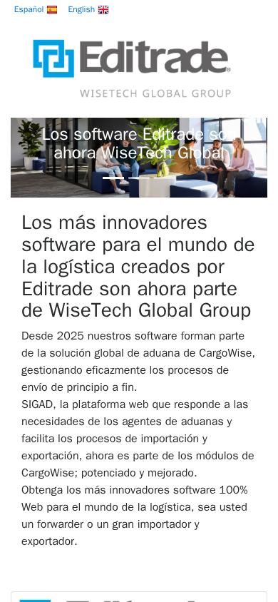 Screenshot of editrade.cl