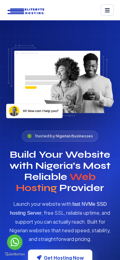 Screenshot of elitebytehost.com