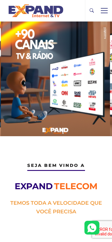 Screenshot of expandtelecom.com.br