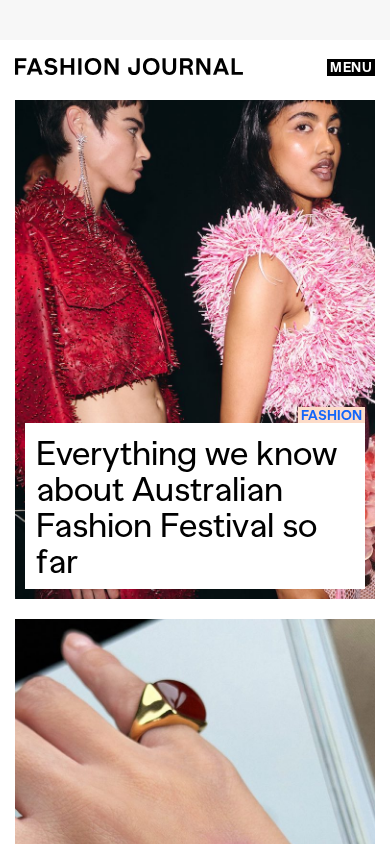 Screenshot of fashionjournal.com.au