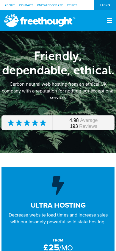 Screenshot of freethought.uk