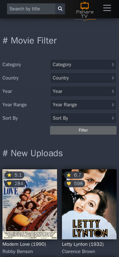 Screenshot of fsharetv.co