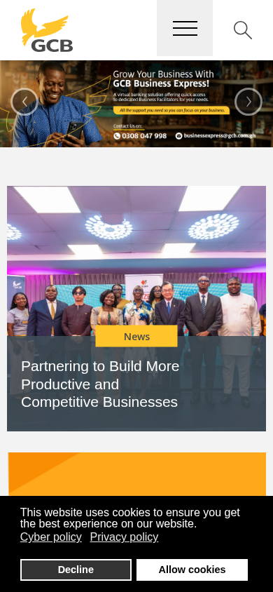 Screenshot of gcbbank.com.gh