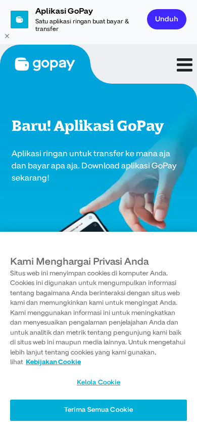 Screenshot of gopay.co.id