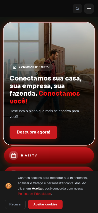 Screenshot of grupobiazitelecom.com.br