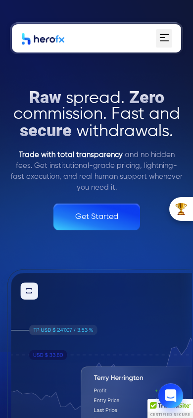 Screenshot of herofx.co
