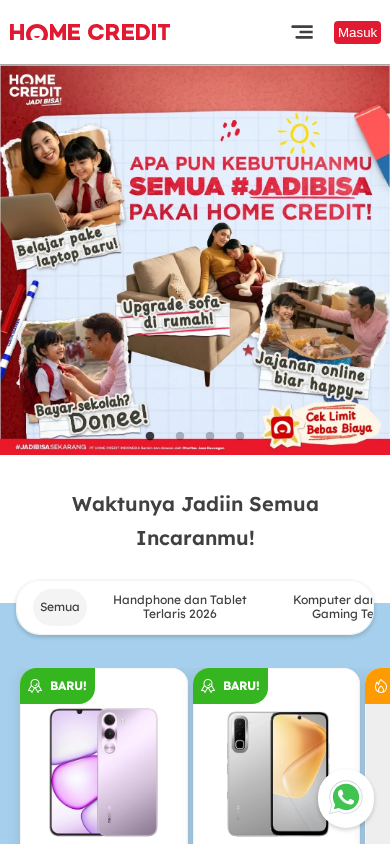 Screenshot of homecredit.co.id