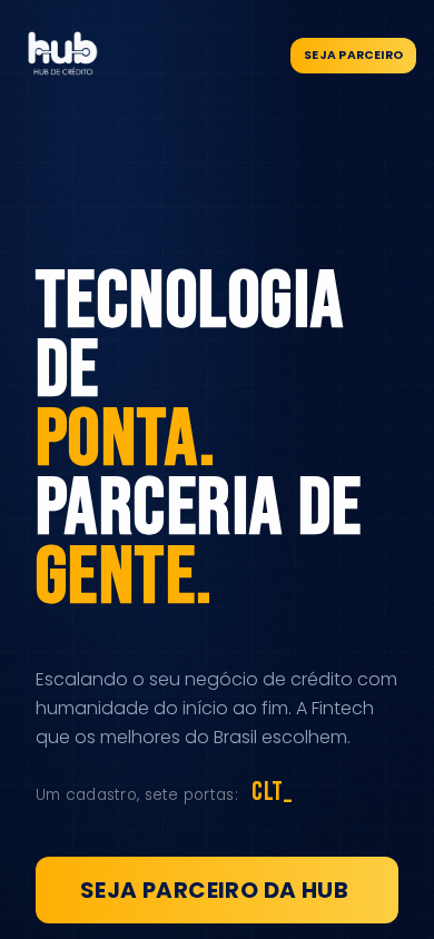 Screenshot of hubcredito.com.br