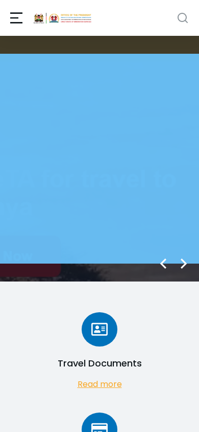 Screenshot of immigration.go.ke
