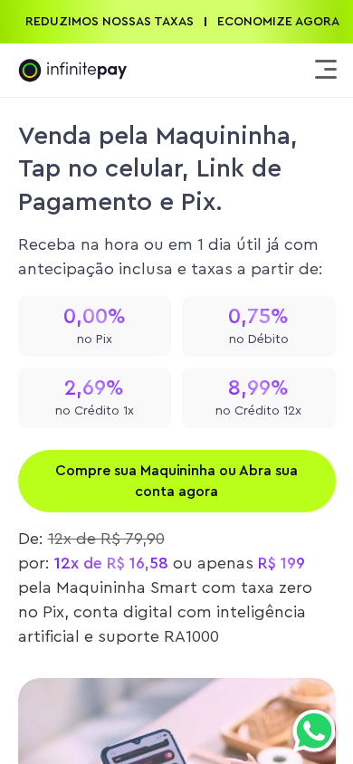 Screenshot of infinitepay.io