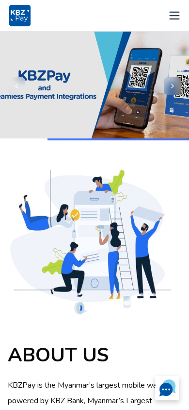 Screenshot of kbzpay.com