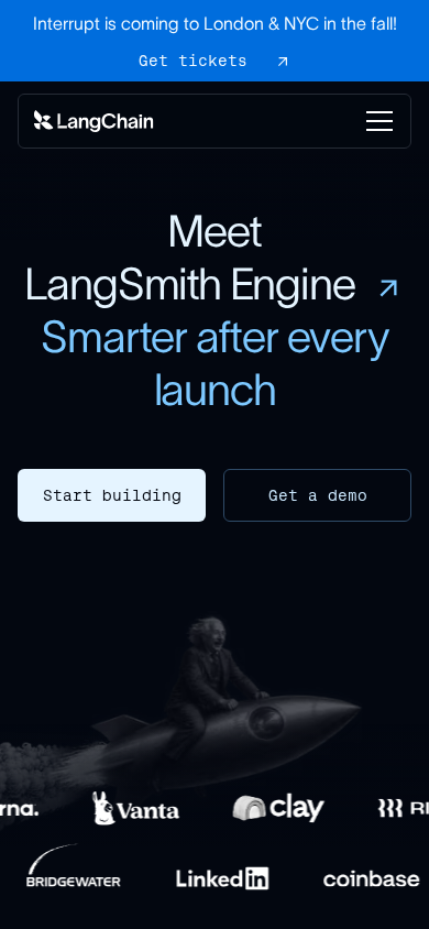 Screenshot of langchain.com