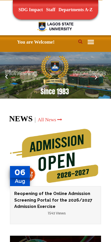 Screenshot of lasu.edu.ng