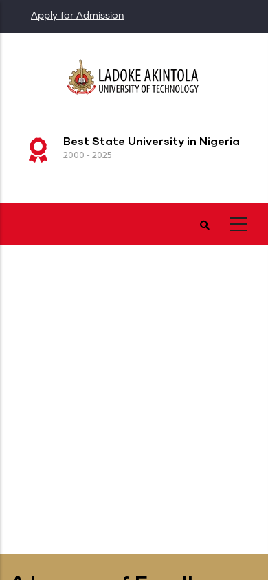 Screenshot of lautech.edu.ng
