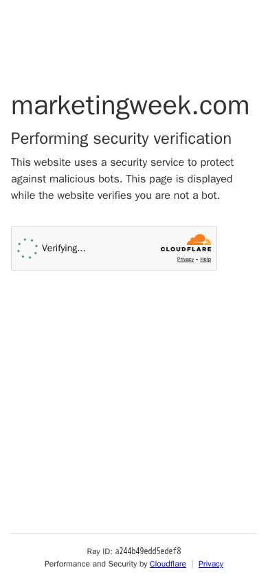 Screenshot of marketingweek.com
