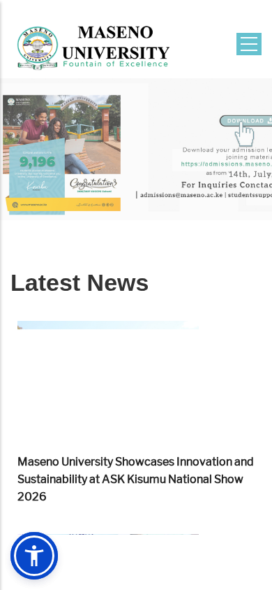 Screenshot of maseno.ac.ke