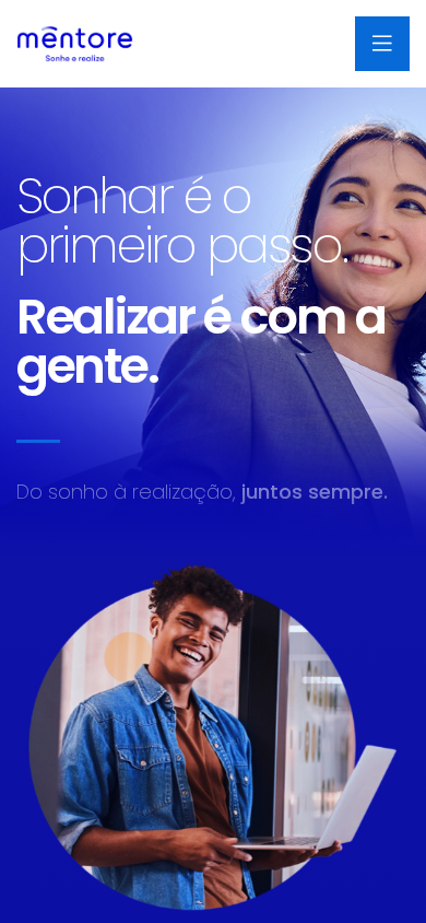 Screenshot of mentorebank.com.br