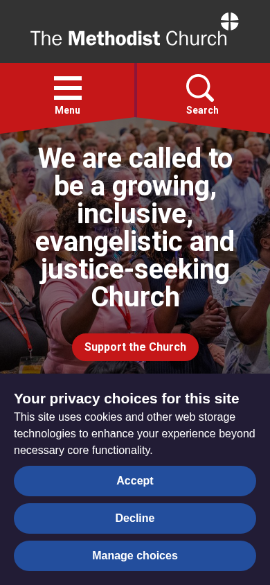 Screenshot of methodist.org.uk