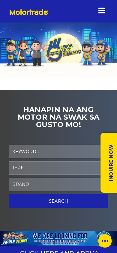 Screenshot of motortrade.com.ph