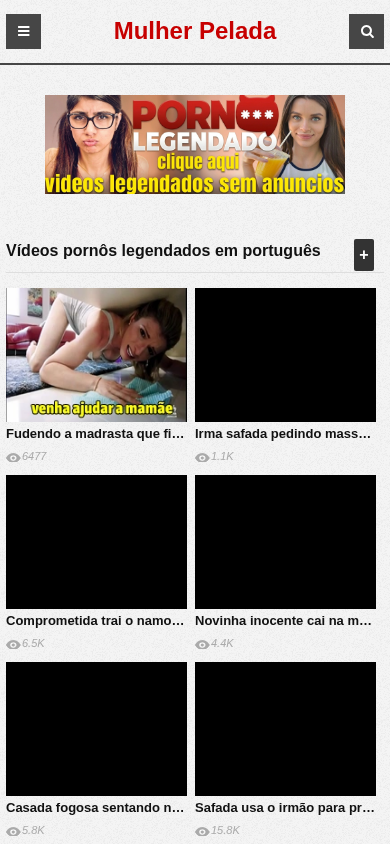 Screenshot of mulherpelada.blog.br
