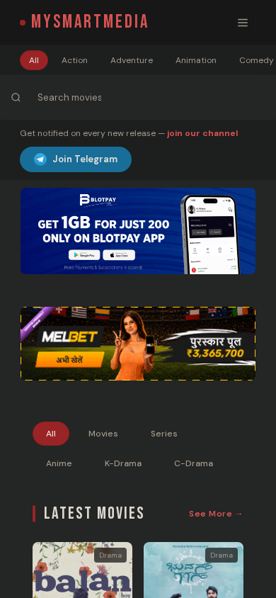 Screenshot of mysmartmedia.net