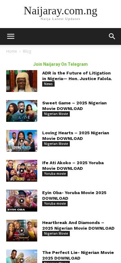Screenshot of naijaray.com.ng