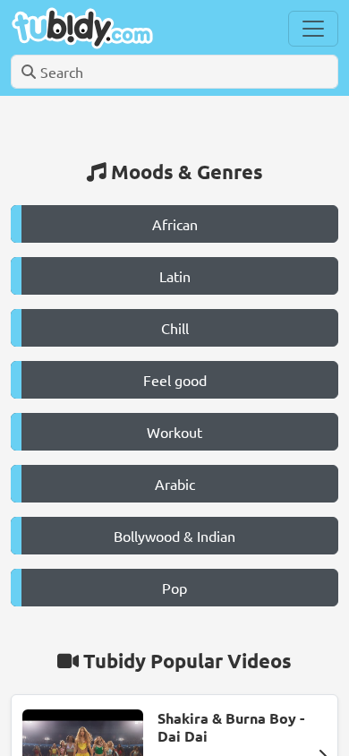 Screenshot of new.tubidy.mobi