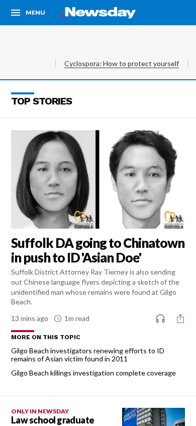 Screenshot of newsday.com