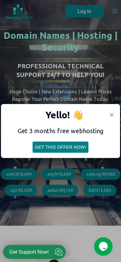 Screenshot of nexxyhost.com.ng