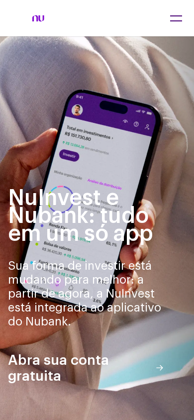 Screenshot of nuinvest.com.br