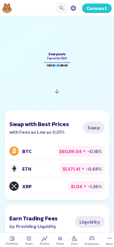 Screenshot of pancakeswap.finance