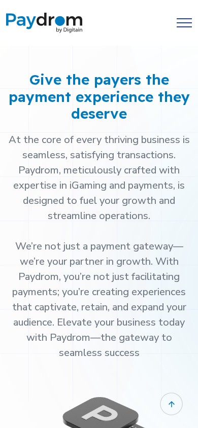 Screenshot of paydrom.co