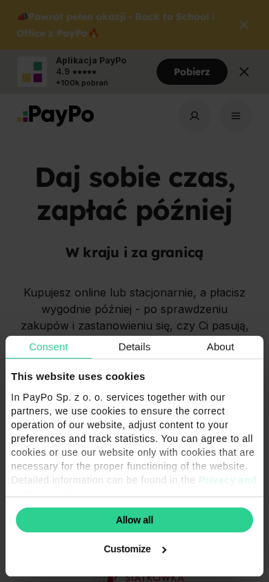 Screenshot of paypo.pl