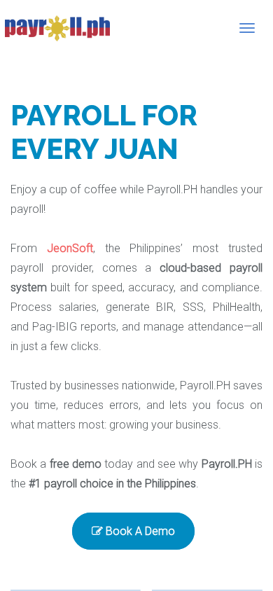 Screenshot of payroll.ph